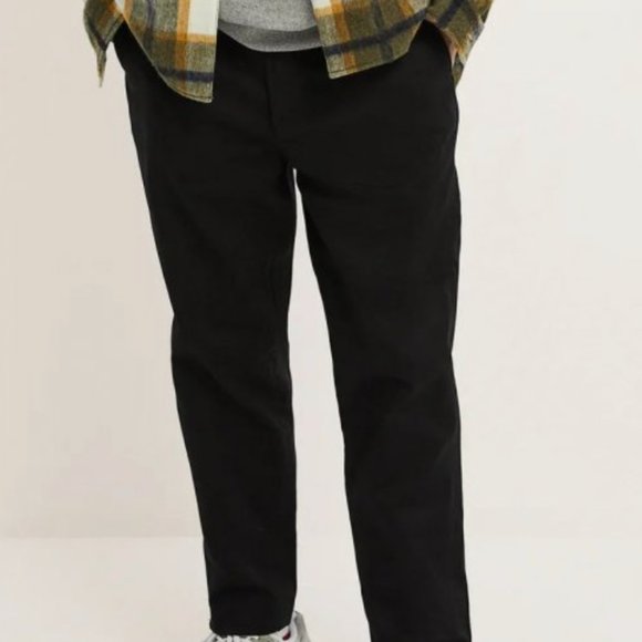 Zara Men’s Black Pants NEW Straight Cut Chinos - Picture 3 of 9